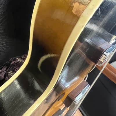 Early 60s Harmony Rocket H54 Hollow Body Guitar Tobacco With Hard Case image 7