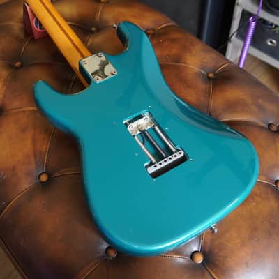 2011 Fender Custom Shop Custom Deluxe Stratocaster – Sherwood Green Relic – AY Pickups – OHSC image 15