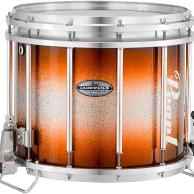 Pearl Championship Maple Varsity FFX Marching Snare Drum Burst Finish 13 x 11 in. Orange Silver #978 image 2