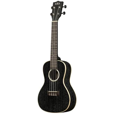 Kala Brand Solid Mahogany Doghair Salt & Pepper Concert Ukulele image 3
