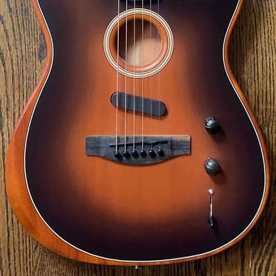 2023 Fender American Acoustasonic Telecaster - Sunburst w/ Fender Gig Bag image 2