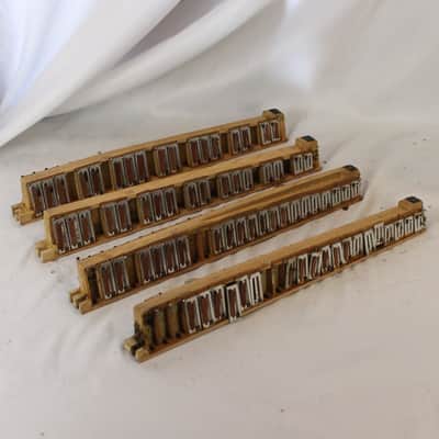 Hohner Accordion Part - Lot of 4 Treble Reed Blocks from 41 Key Piano Accordion LMMM (Incomplete) image 2