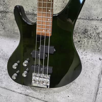 Washburn Pro XB200 Lefty Electric Bass Guitar - Translucent Green image 2