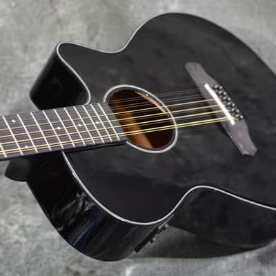 Ibanez AEG5012 12-String Acoustic Electric Cutaway Black w/ FREE Same Day Shipping image 5