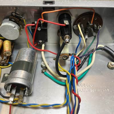 Vintage 1963 Vox AC30/6 Normal with Original JMI Egg Footswitch and Flight Case image 25