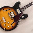 1968 Harmony Meteor H60 Double Cutaway Vintage Hollowbody w/ DeArmond Gold Foils, Case & Tags