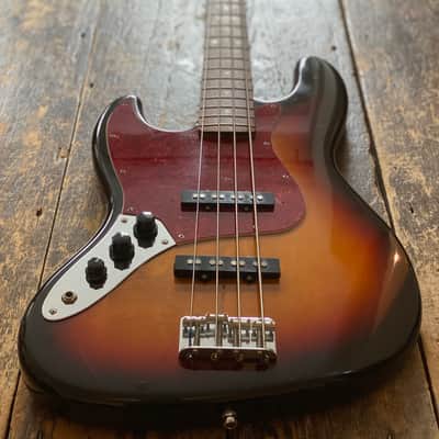 LEFTY! Fender '62 Jazz Bass Left handed 1991 Three Tone Sunburst MIJ K-Serial Japan Fujigen image 1