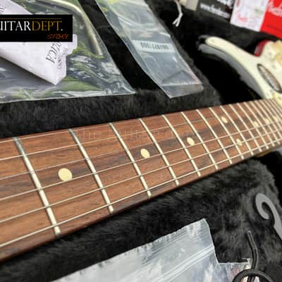 ♚ PRISTINE ♚2014 Fender American Standard Stratocaster HSS *USA♚BLACK♚Custom Shop PuPs image 8