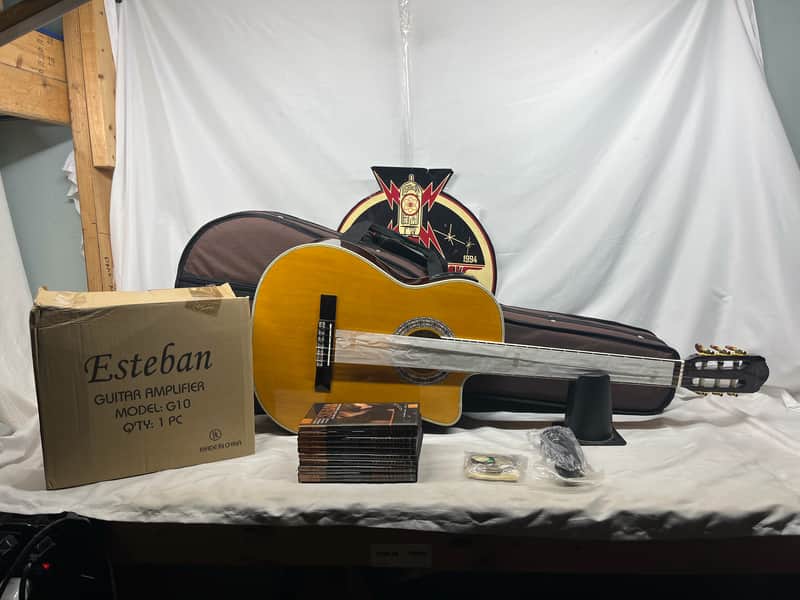 Esteban Granada Classical Acoustic Guitar and G10 Amplifier Like New image 1
