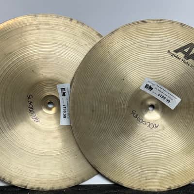 Sabian 14" AA Regular Hi-Hat Cymbals (Pair) 2002 - 2004 - Natural Finish- Top-1064 grams Bottom 1382 grams image 10