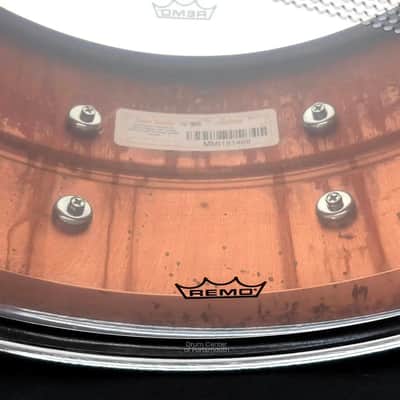 Ludwig LC663S Raw Striped Copper Phonic Snare Drum 14x6.5 image 4