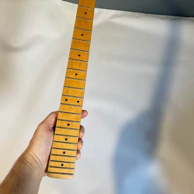 1985 Kramer USA Banana Maple Fretboard Guitar Neck Floyd Ready 22 Frets Dot Inlay w/ Neckplate (Non Scarf) Bild 4