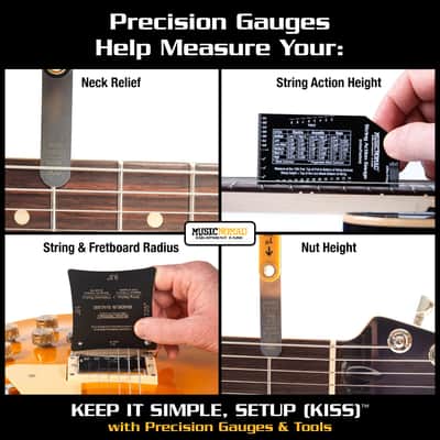 MusicNomad Precision 6 pc. Guitar Setup Gauge Tool Set (MN604) image 2