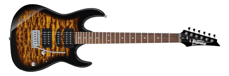 Ibanez GRX70QA Quilt Maple Top Electric Guitar Sunburst image 1