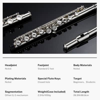 POGOLAB Closed Hole C 16 Keys Flute Instrument Kitchen Student Flute for Beginner Advanced Player image 7