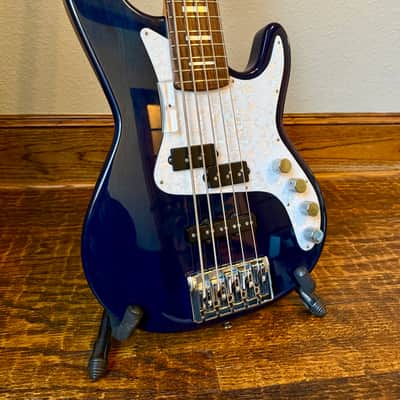 Kiesel Mahogany PB5 5-String PJ Bass 2021 Transparent Blue w/ Nordstrand Pickups image 1