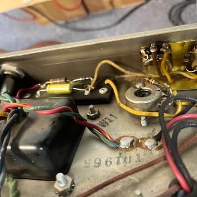 1965 Fender Deluxe Reverb AB763 -- Pre-CBS Blackface Serial A 06439 image 24