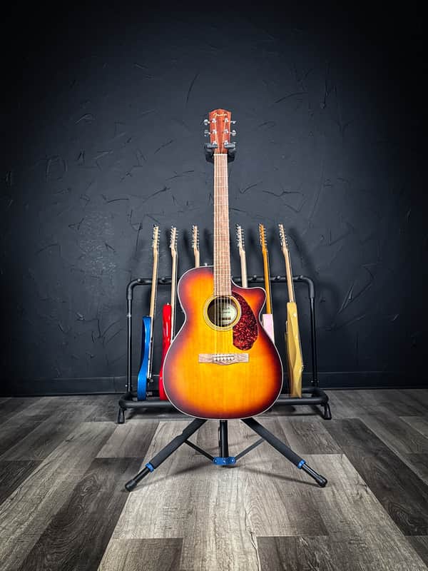 Fender CC-60SCE Limited Edition Acoustic/Electric Guitar - Satin Aged Cognac Burst image 1