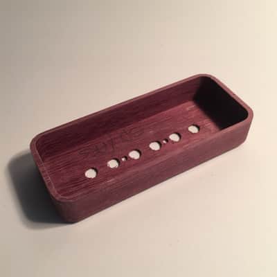 Guilford Purpleheart P-90 Pickup Cover fits Seymour Duncan/PRS and others - 1 Cover Natural Wood image 3
