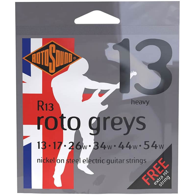 Rotosound Electric Guitar String Set 13-54 Greys FREE 1st STRING R13 image 1