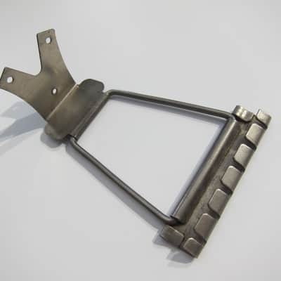 Harmony & Kay Archtop & Flat Top Guitar Tailpiece Authentic MIJ Vintage Part Circa-1950s-1960s-Nickel Silver image 4