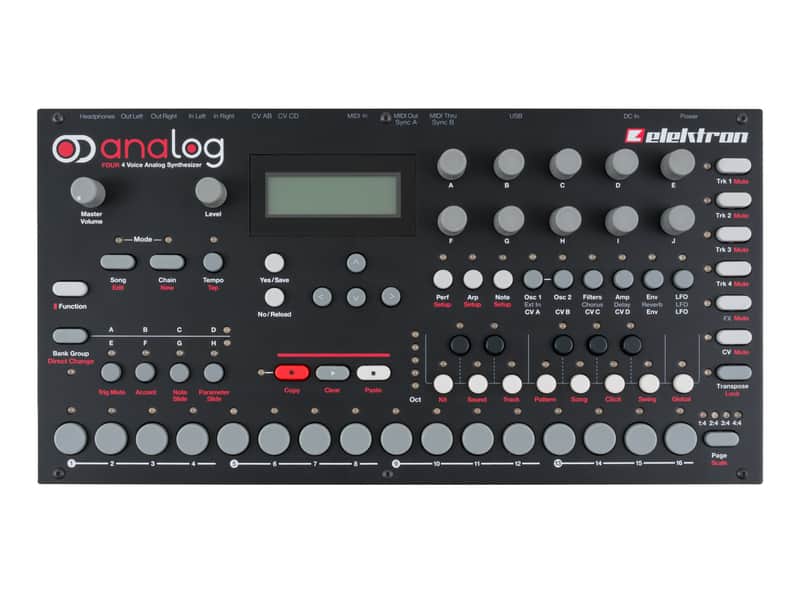 Elektron Analog Four MK1 Desktop Analog Synthesizer + Groovebox [USED] image 1