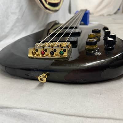 Ibanez MC924 mc 924 Musician 4-string Bass with Case - MIJ Made In Japan 1983 - Metallic Black image 17