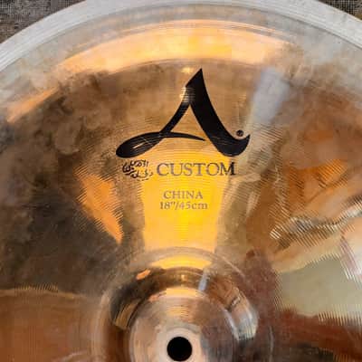 Zildjian A CUSTOM China 18” CLEAN! Darker One! Hand Picked! 1298 g  Don’t Pay $425 For A GUESS AT TONE! image 3