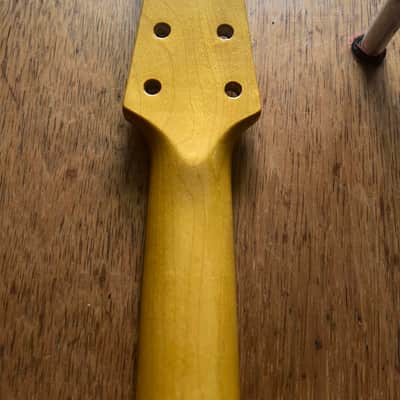 Burns Scroll Guitar Neck w/ Gear-o-Matik - Vintage Amber Gloss image 5