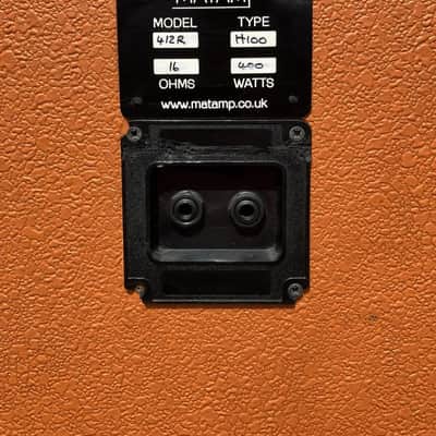 Matamp 4x12 Cabinet, Orange Tolex, Celestion G12T-100 ‘Hot 100’, 400 Watts image 2