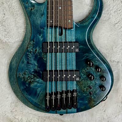 Mint Ibanez BTB946 COL 6-String Electric Bass Guitar, Cosmic Blue Low Gloss Finish image 1