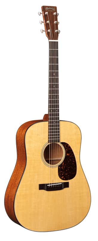 Martin D-18 Dreadnought Acoustic Guitar - Natural image 1