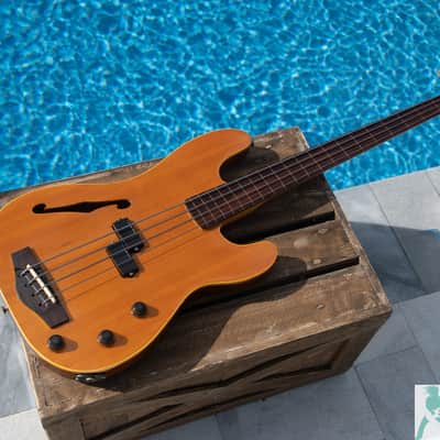 Rare 1991 Fender PBAC-100 FL - 7lbs 10 oz's! Fretless Electric Acoustic Bass - Nitro Vintage Lacquer - Made in Japan (Fuji-Gen) image 1
