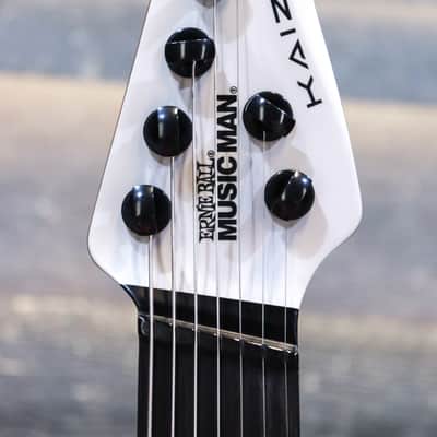 Ernie Ball Music Man Kaizen 7-String Chalk White Multi-Scale Electric Guitar w/Case image 5