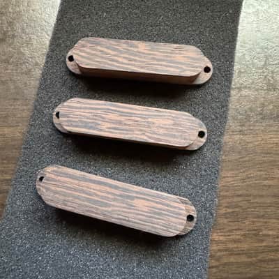 Guilford Wenge Single Coil Pickup Covers - Set of 3 - No Pole Piece Holes image 1