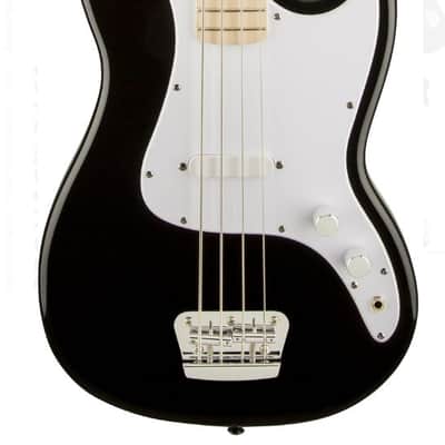 Modded Squier Bronco 2021 Black Fretless Vintage Look Killswitch image 3