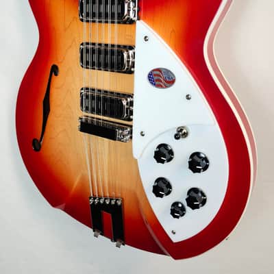 Rickenbacker 1993 Plus 12-String Semi-Hollow Guitar, Fire Glo, 3 Toaster Pickups, Stereo, HSC image 7