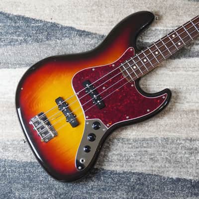 1982 Fender Japan JV Jazz Bass ’62 Vintage Reissue JB62-75 Sunburst MIJ Fujigen image 3