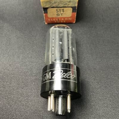 NOS DELCO 5Y4GT RECTIFIER VACUUM TUBE TESTED VINTAGE BLACK PLATES B.10094-C image 3
