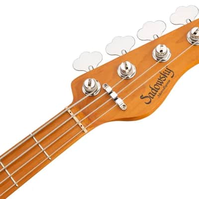 Sadowsky MetroExpress 21-Fret Vintage J/J Bass, Roasted Maple Fingerboard, 4-String - Solid Candy Apple Red Metallic High Polish image 7