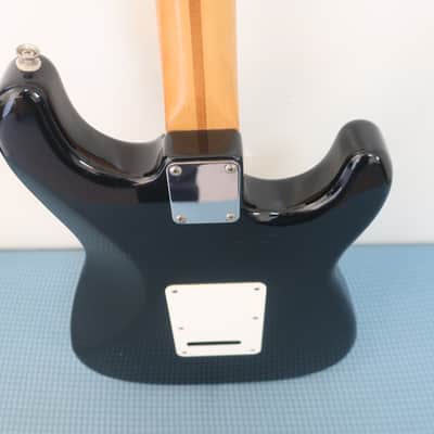 Fender Squire Squier Series 1996 Black Standard Stratocaster MIM Electric Guitar Left Hand Lefty Black image 7