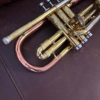 Conn 18A Director Bb Cornet (1955) SN 559764 (Coprion copper bell) image 13
