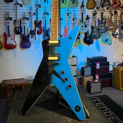 Dean ML 79 Black to Blue Fade, Free Plek Setup & Ship #480 image 2
