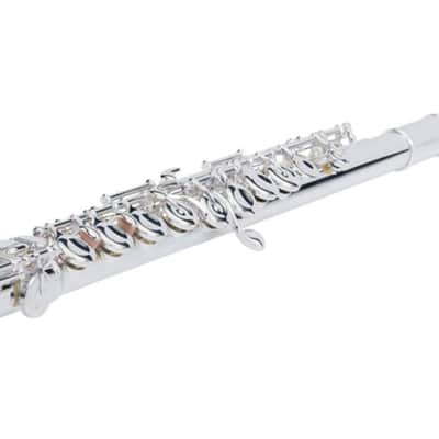 Pearl Flute Quantz 665 Series Offset-G/C-Footjoint/Split-E/Closed Hole/Vigore 3K Gold Lip Gold Lip-Plate, C-Sharp Trill Key, and D-Sharp Roller +CASE | +2-Day | Dealer image 5