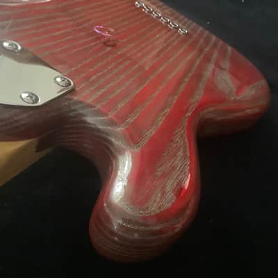 JD Guitars 2022 Couchcaster Red /Silver image 8
