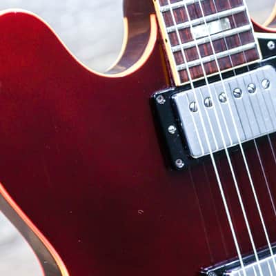 1967 Gibson ES-335TDC Sparkling Burgundy Semi-Hollow Body Electric Guitar w/Case image 9