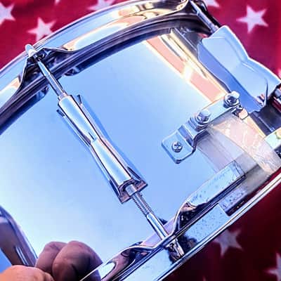 Yamaha SD-2465 6.5x14" Metal Series Steel Snare Drum 2010s - Chrome Over Steel image 3