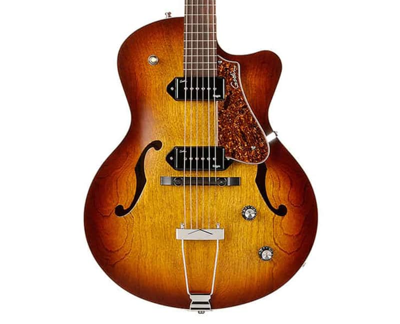 Godin 5th Avenue Kingpin Hollowbody Guitar - Cognac Burst - Open Box image 1
