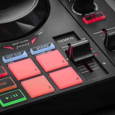 Hercules DJ Control Inpulse 200 MK2 - 2-Channel DJ Controller for Serato DJ Lite and Djuced with built in light guides for learning DJs. image 3