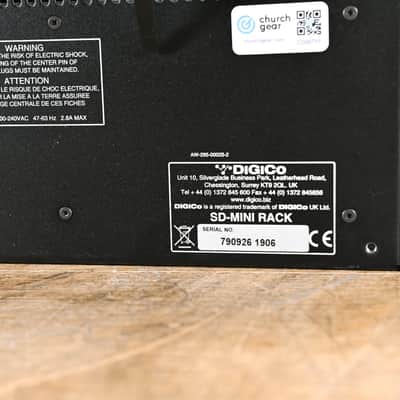 DiGiCo SD-MiNi Rack Compact 4U In/Out Rack CG007PF image 7